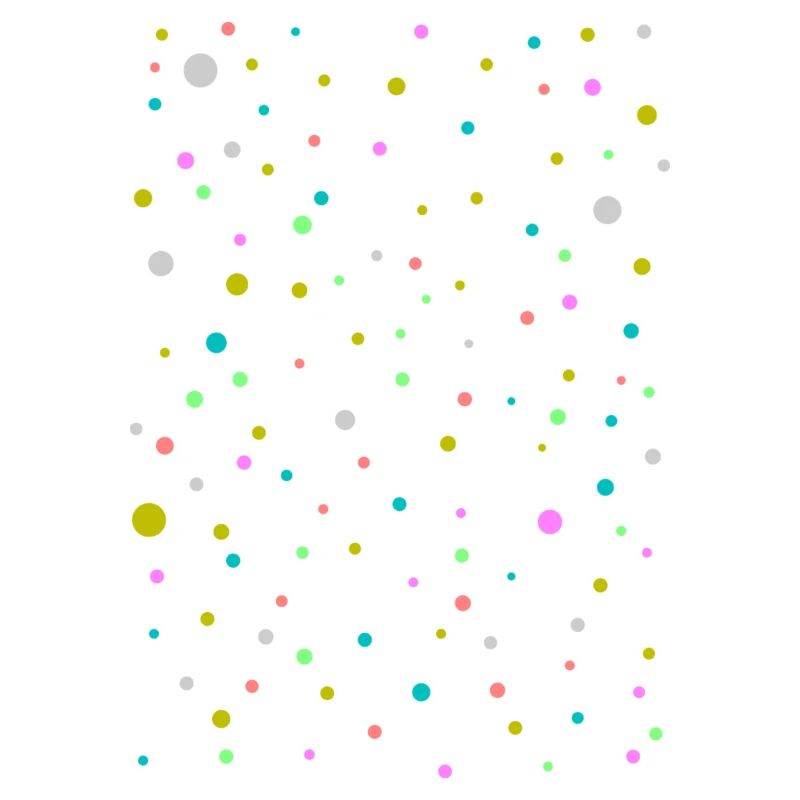 Points colorés, beau, design à la mode