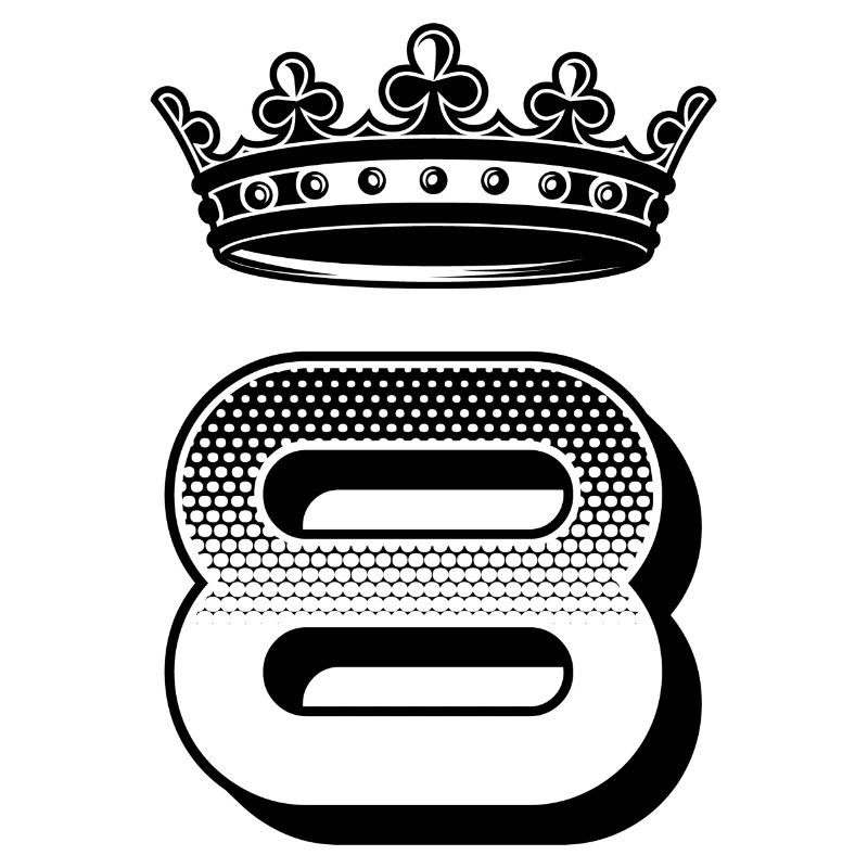 8 Number crown