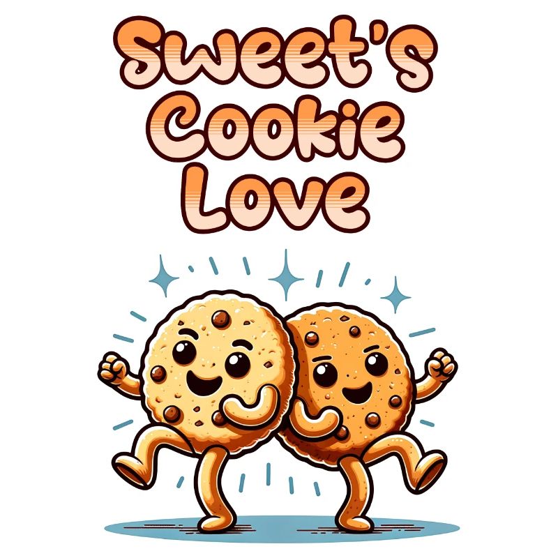 Biscuits mignons Biscuits sucrés Amour danser