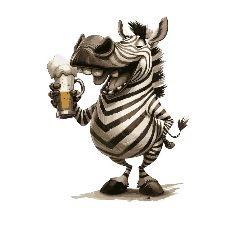 Zebra Beer Funny