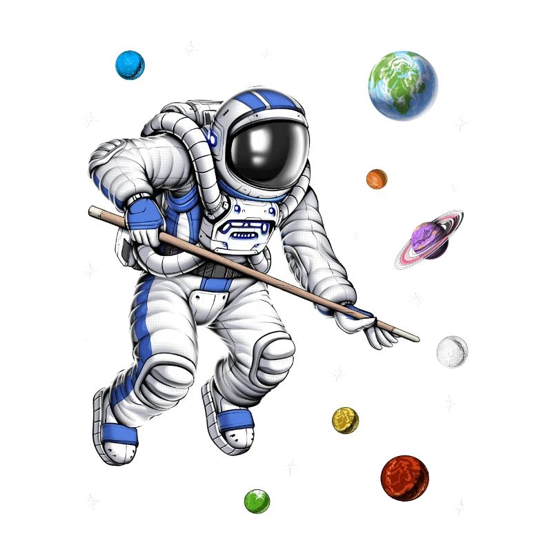 Astronaut Pool Player