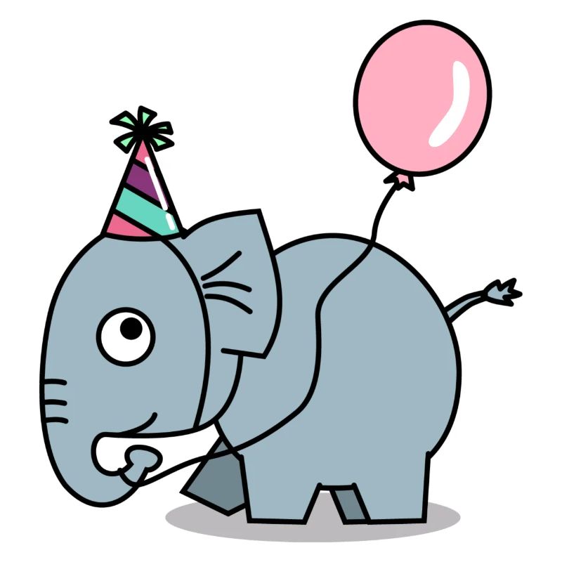 Elephant Birthday Party Hat