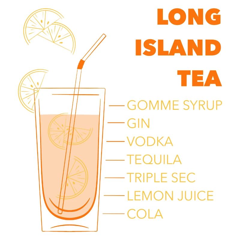 Long Iceland Ice Tea Cocktail Gift