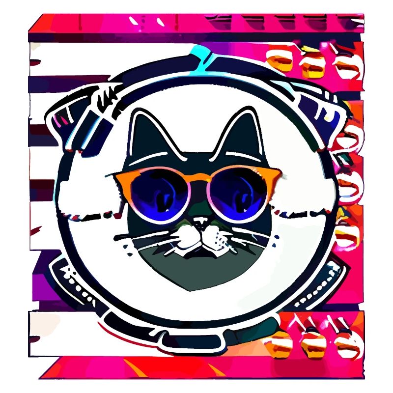 Funny Summer Cat logo