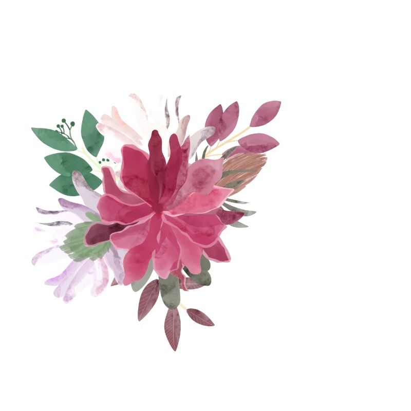 Lettre e floral