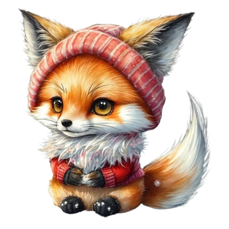 Cute Christmas fox