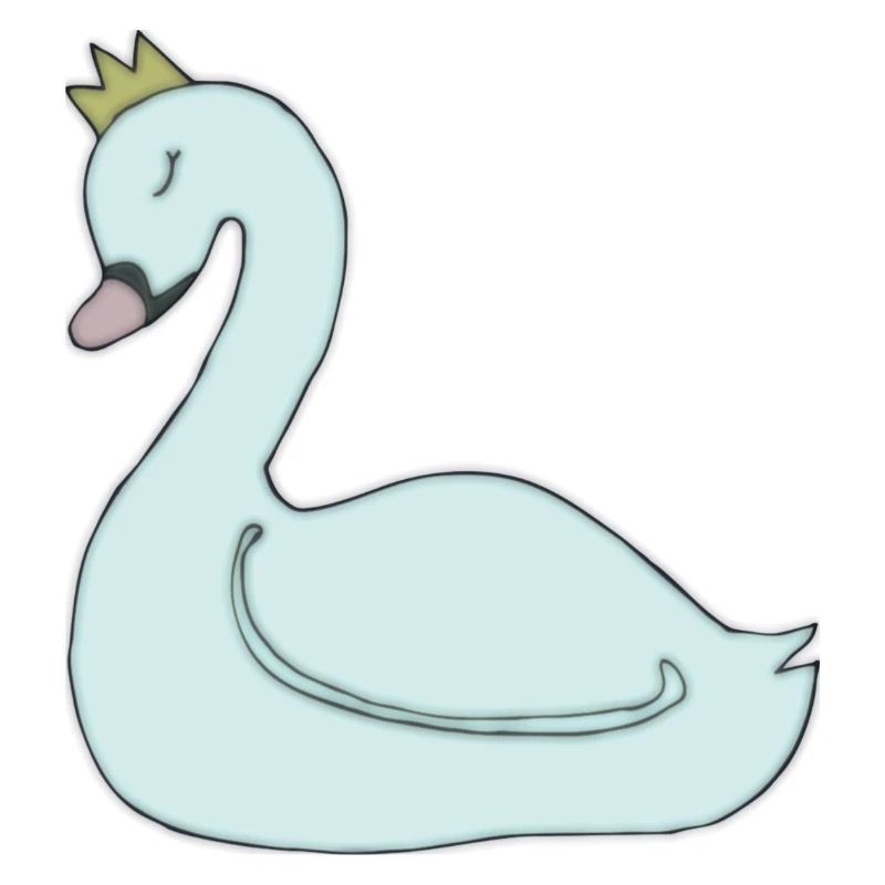 Swan light blue