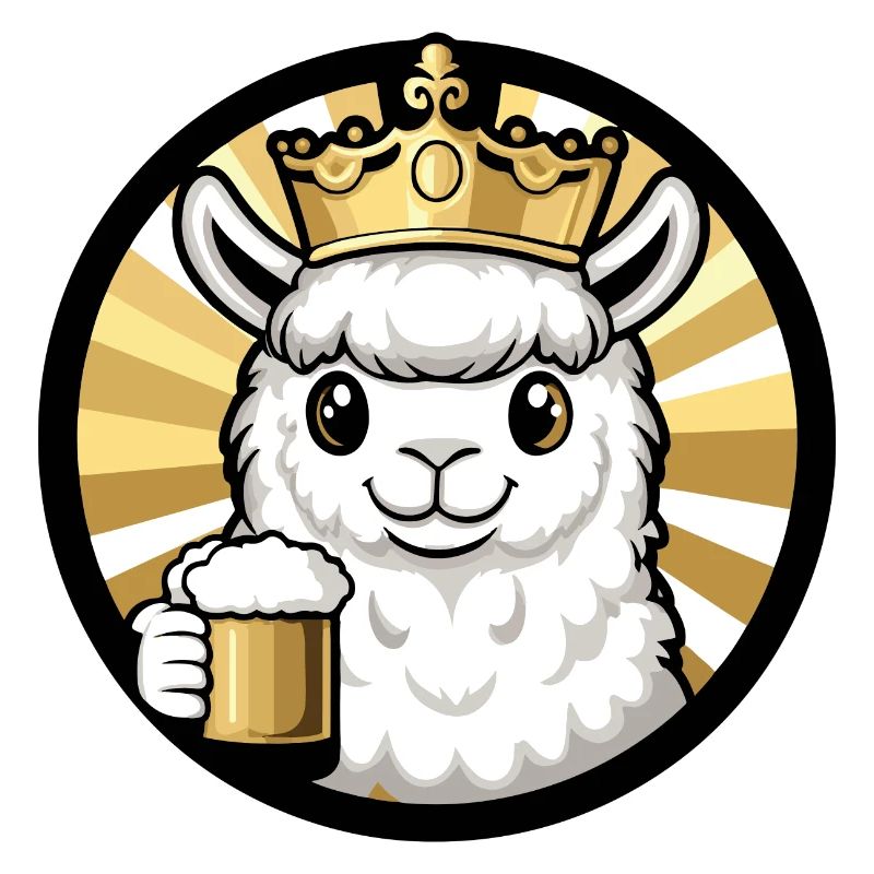 Alpaka Llama Bier Comic