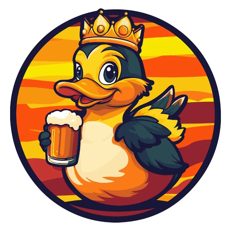Bande dessinée de bière de canard