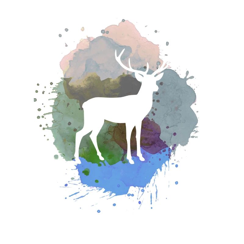 nature,nature,deer,trees,mountains,landscape,forest