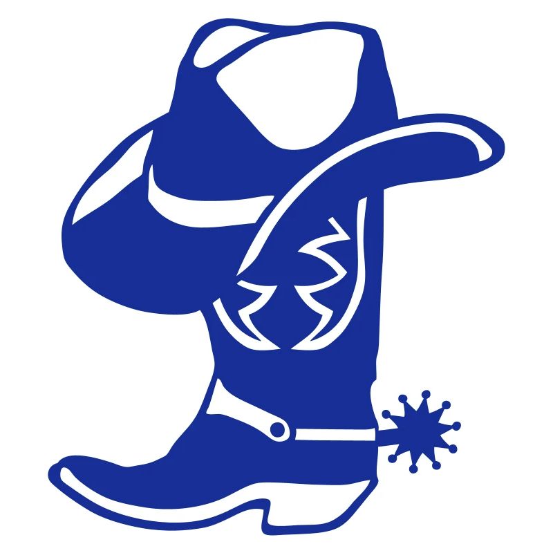 Cowboy boot hat logo 5