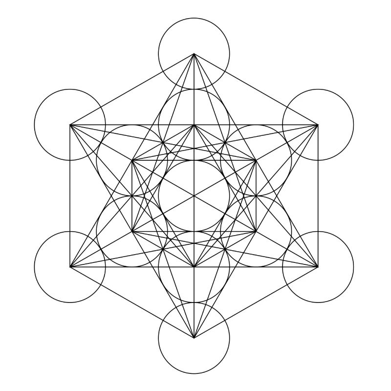 Metatron's Cube Black
