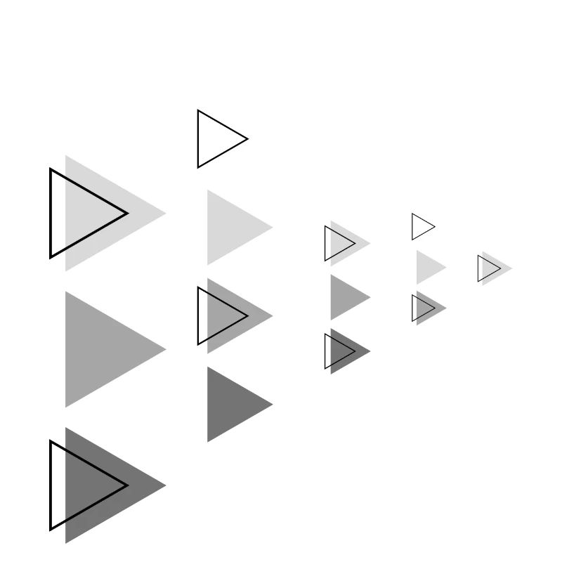 Triangles Gris Horizontal Flèche Décoration
