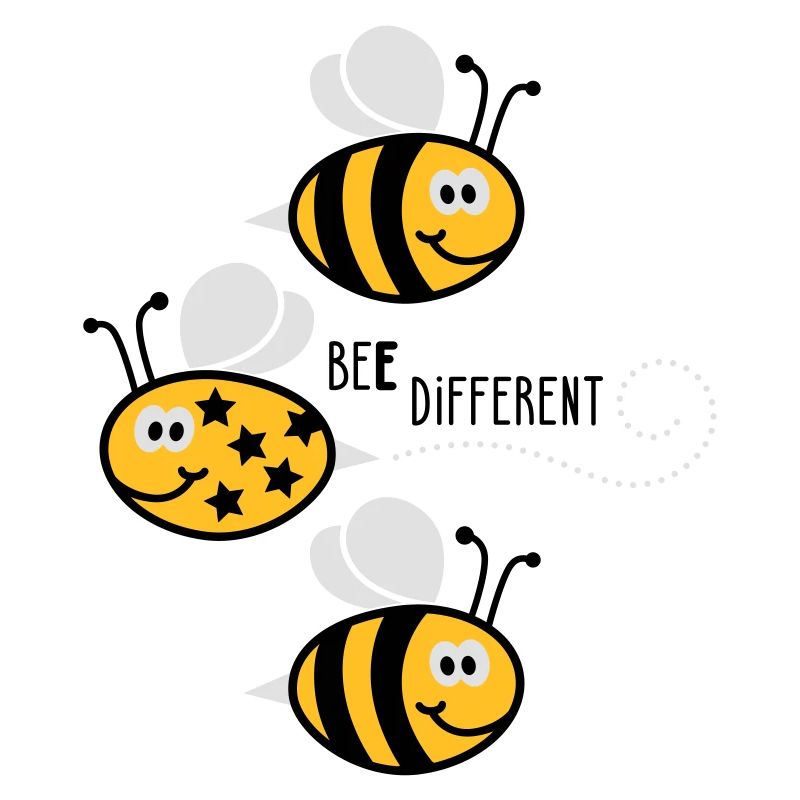 Be different - be yourself - Biene - Bee - 3C