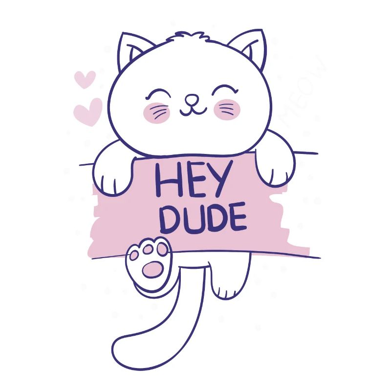MEOW HEY DUDE