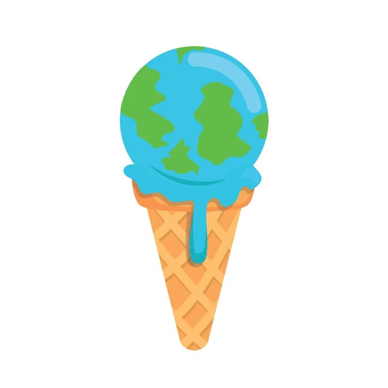 Eis Erde schmelzen