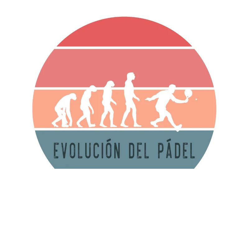 Paddel Tennis lustiges Design Paddel Retro Evolution