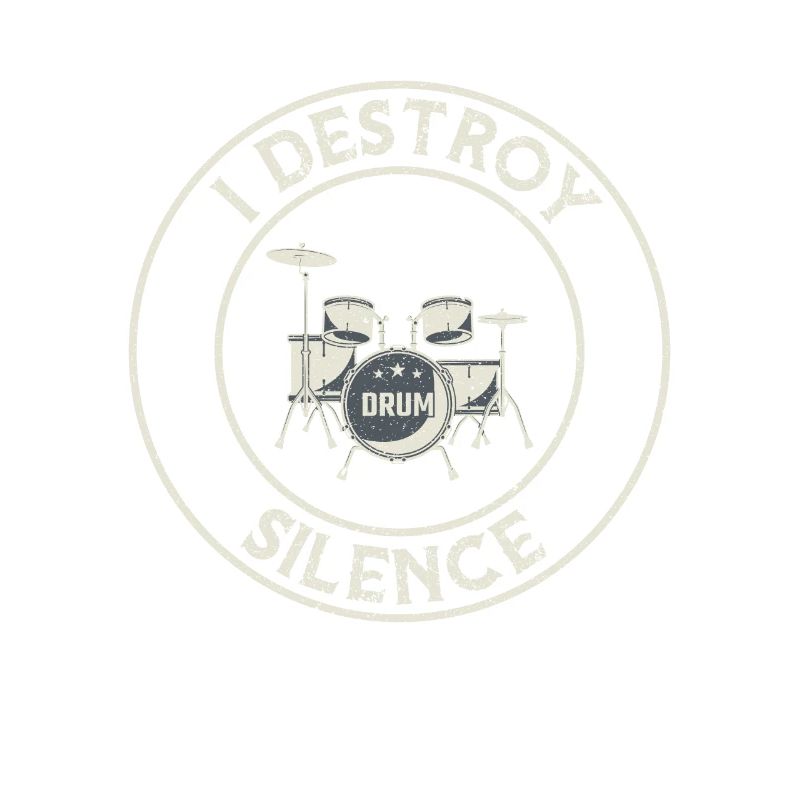 I Destroy Silence Drums Drum Set ... batteur