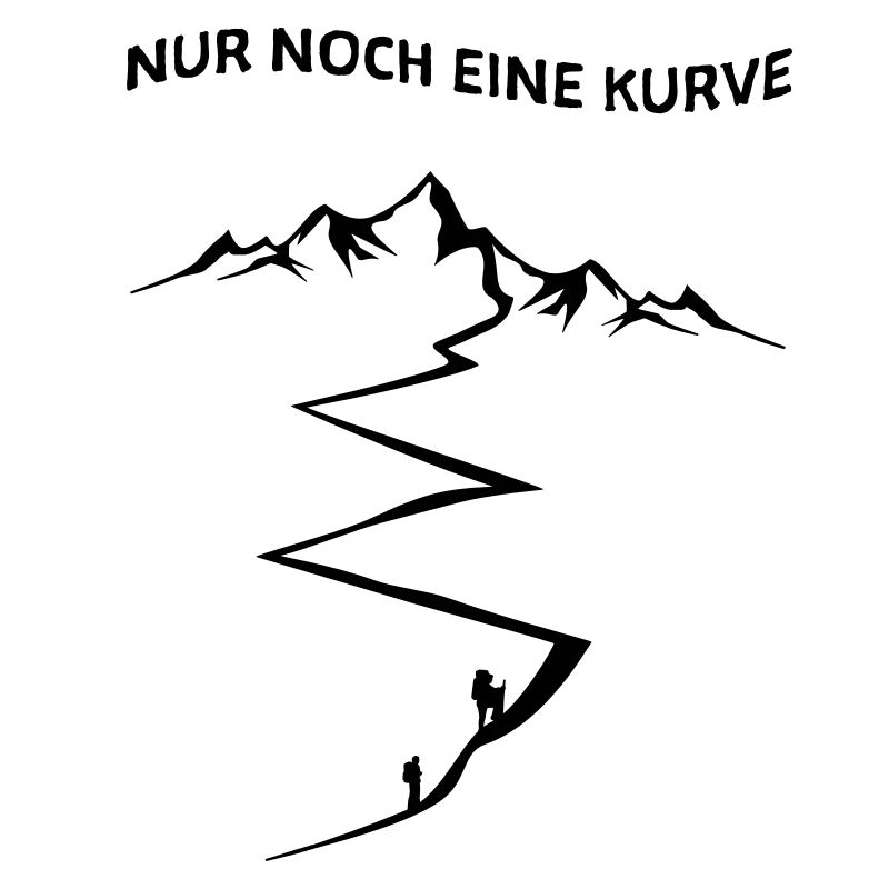 Nur noch eine Kurve - schwarz