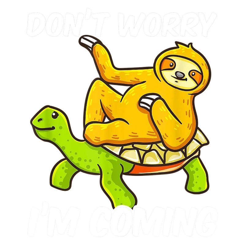 Sloth sloth lazy riding turtle