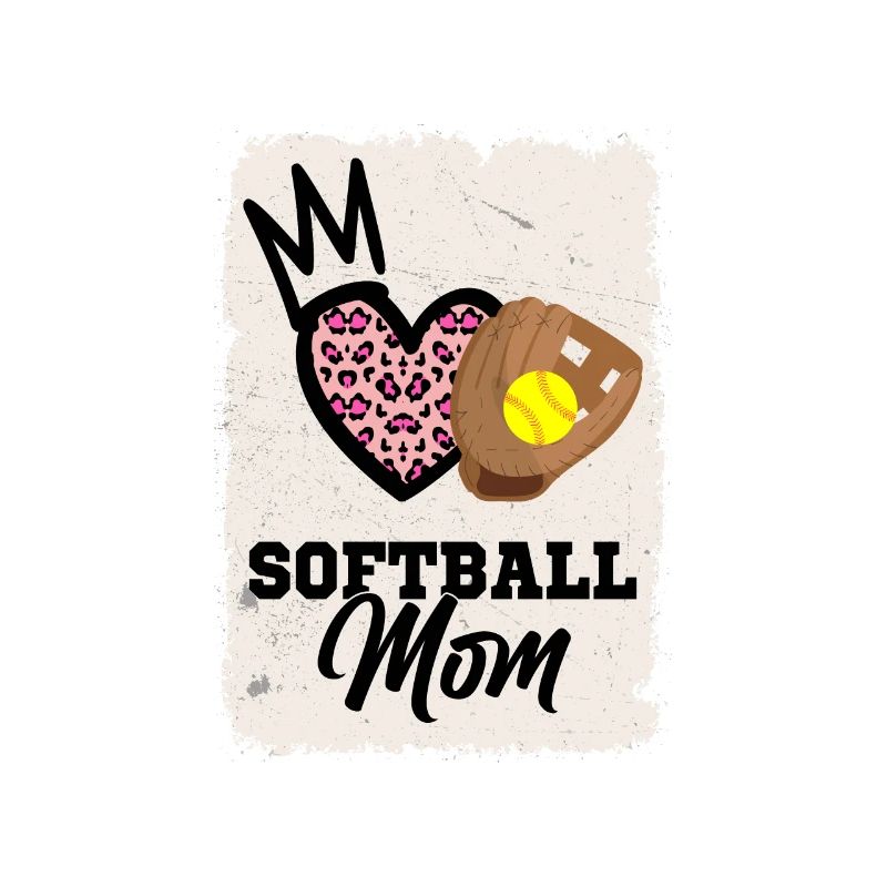 Leopard Softball Mom Softball Game Day