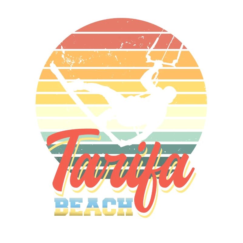 Kite Surfing Design with Kiteboard Surfer