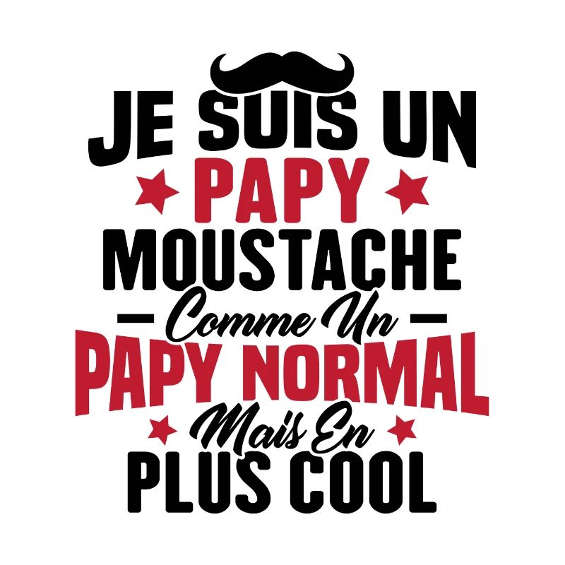 Un papy moustache comme un papy normal