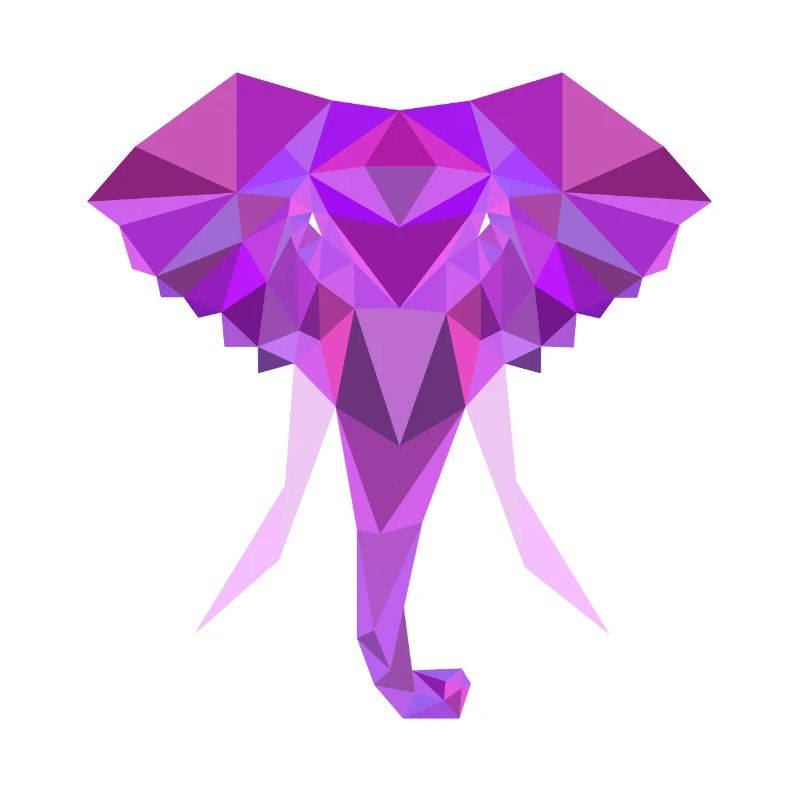 Elephant Low Poly Polygon
