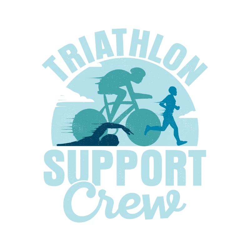 Triathlon Support Crew Swim Cycle Run Triathlete