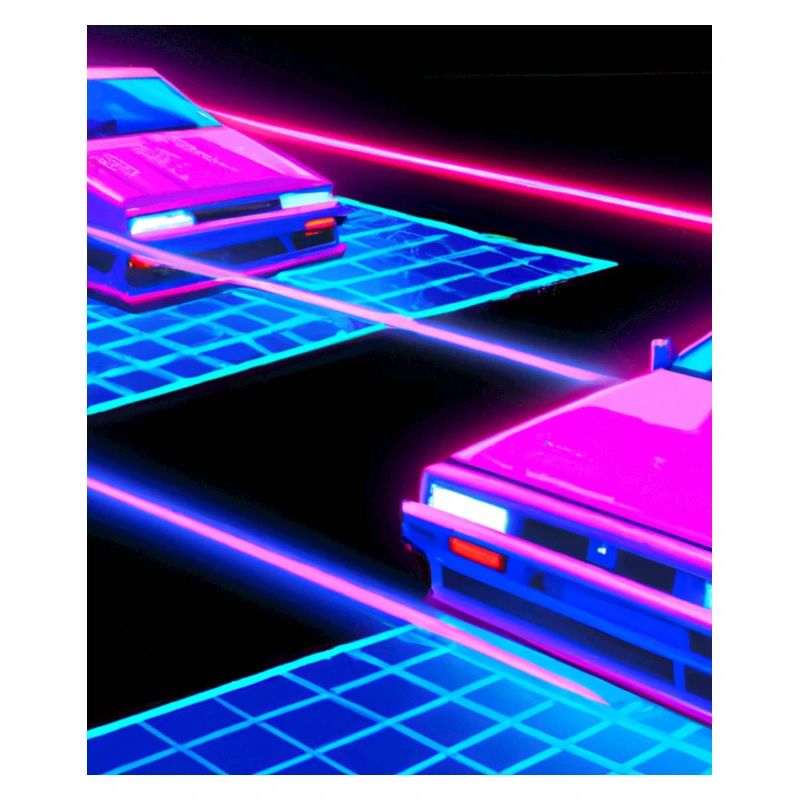 Vaporwave Esthétique Synthwave Car