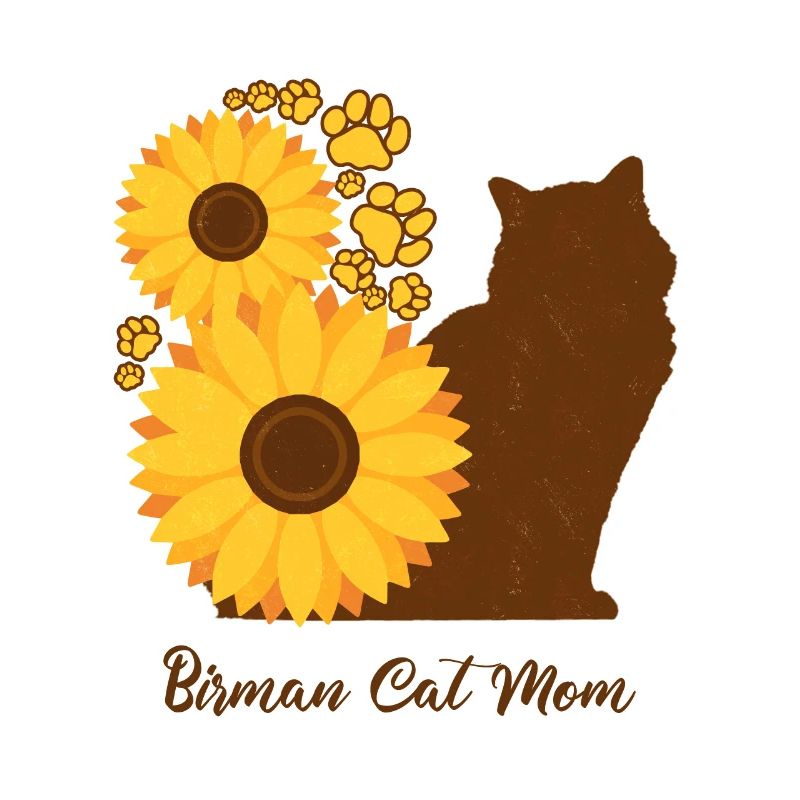 Sonnenblumenmutter - Birma-Katze