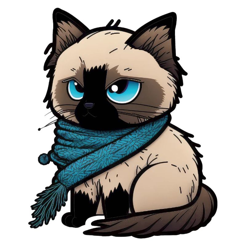 birma katze cartoon comic anime