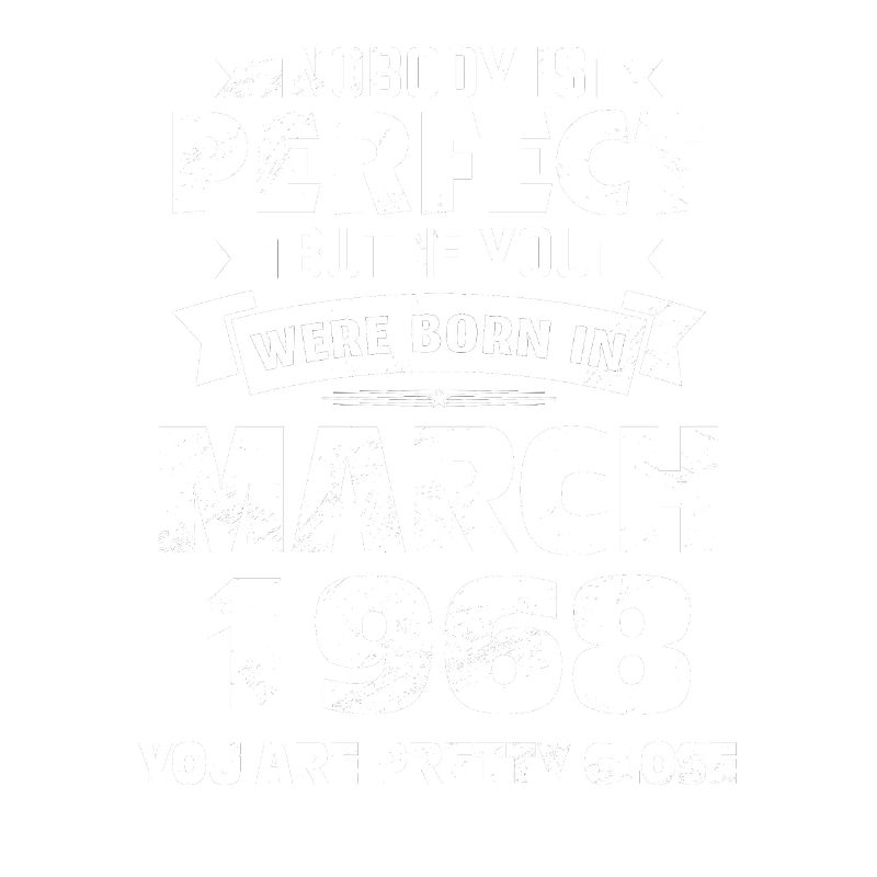 55th birthday March Born 1968 Gift idea