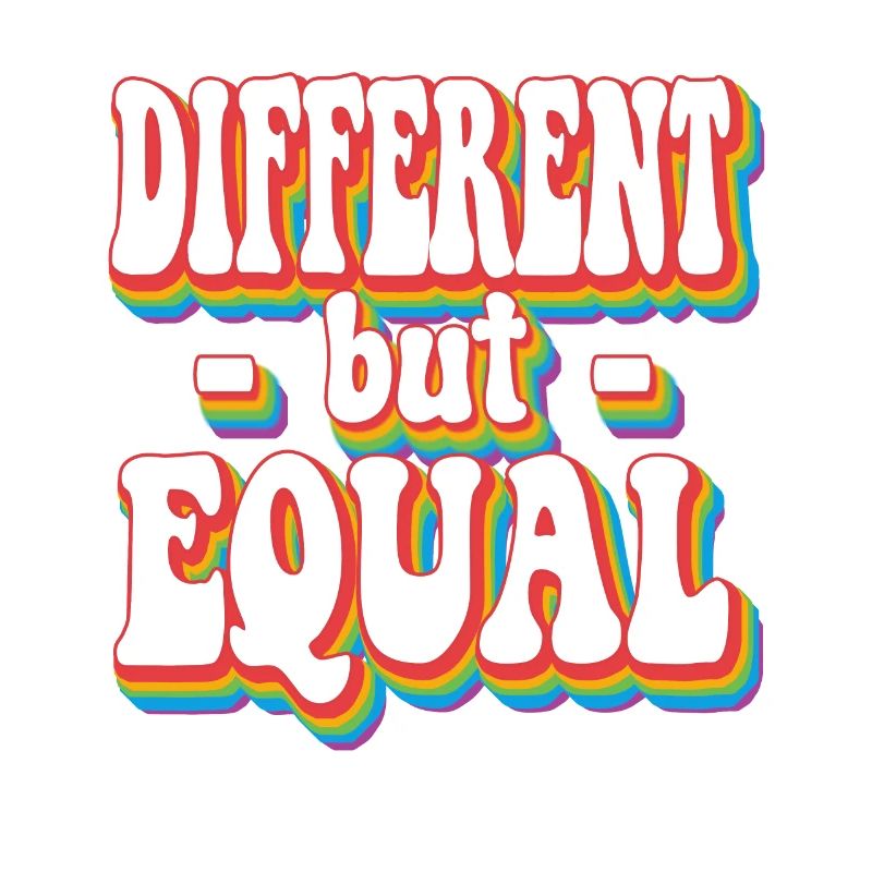 Different But Equal - Pride Rainbow LGBTQ+