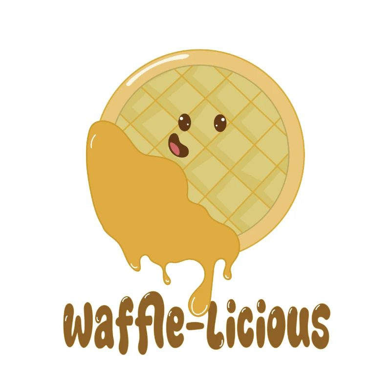 Waffle-Licious Ironic Cute Waffle Food Chef