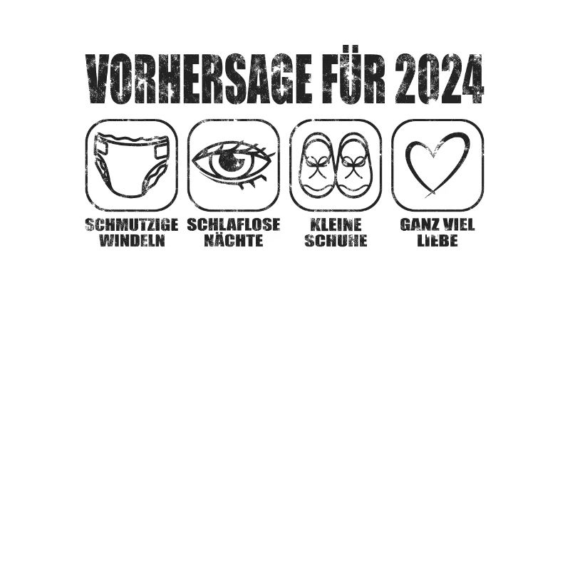 Vorhersage 2024 Werdende Eltern Babybauch