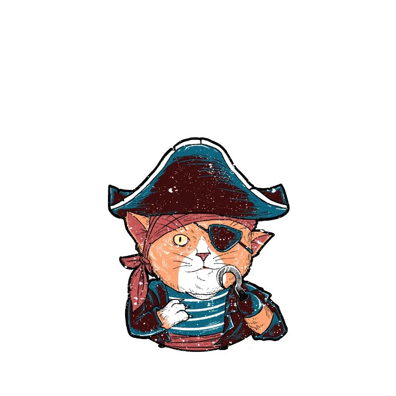 Drôle Pi Day Math Science Cat Pirate