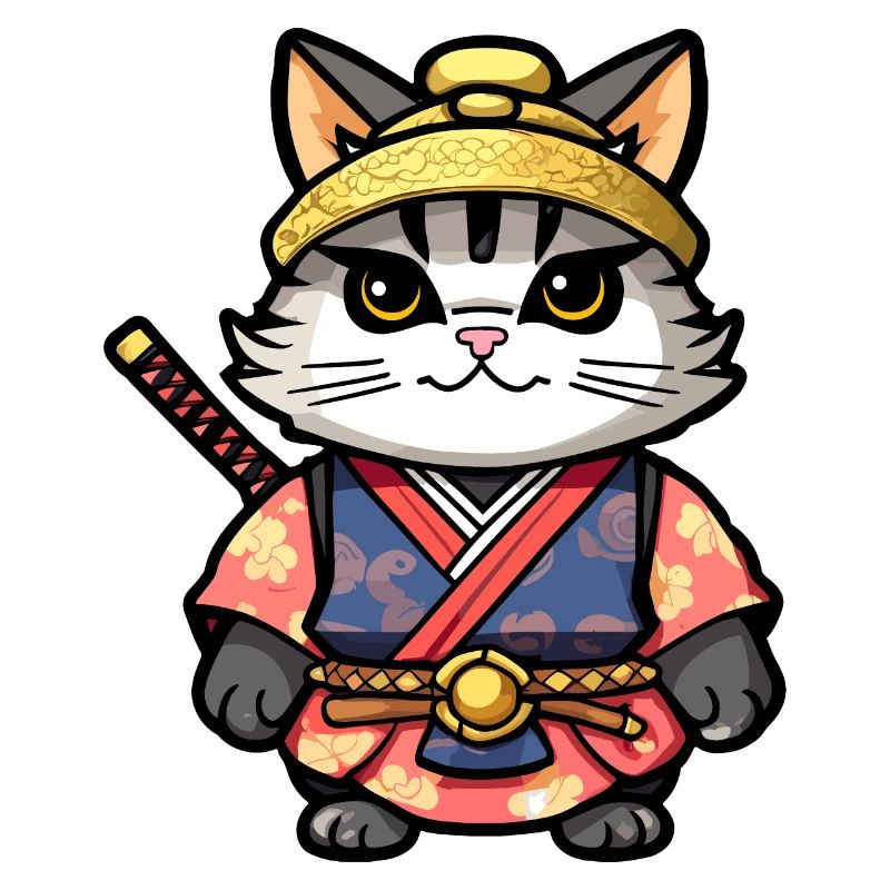 Chat samouraï #13