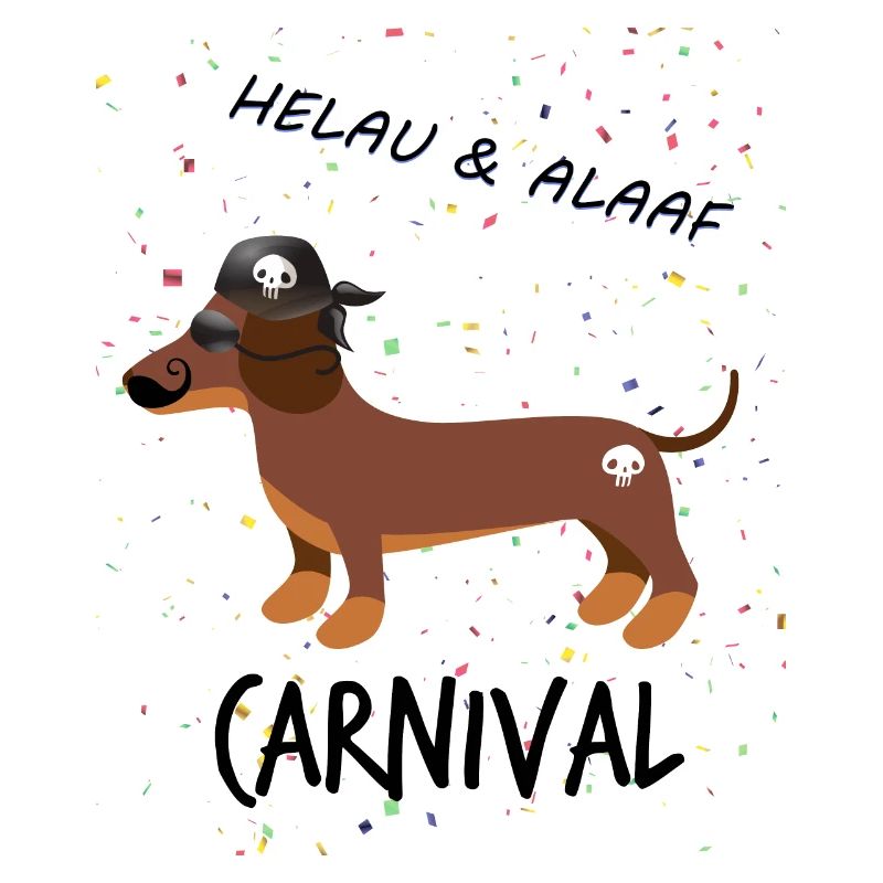 Teckel, Carnaval, Carnaval, Helau, Alaaf, Pirate