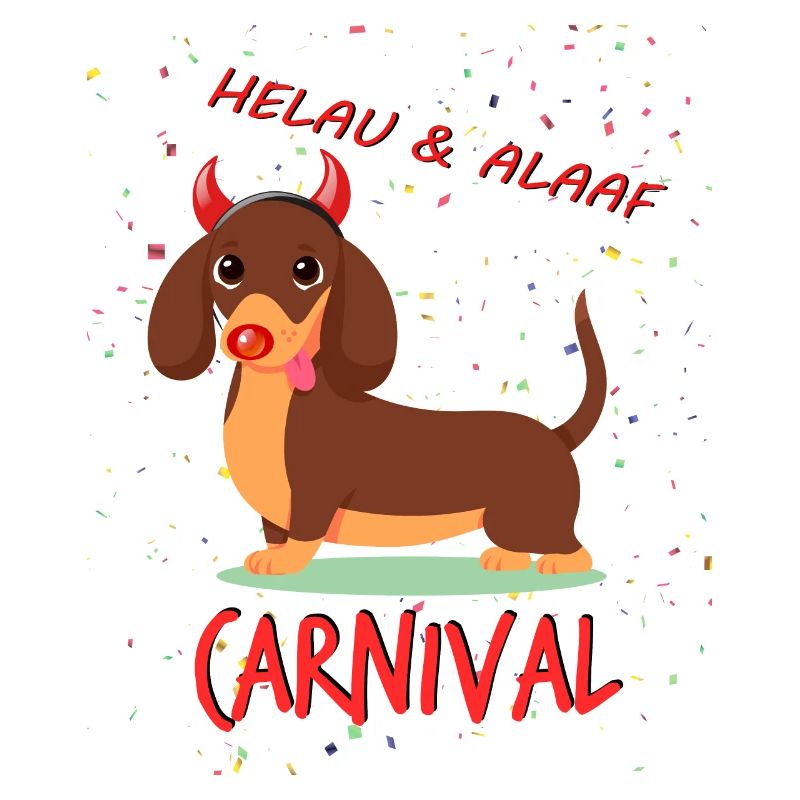 Teckel, Carnaval, Carnaval, Helau, Alaaf, Diable