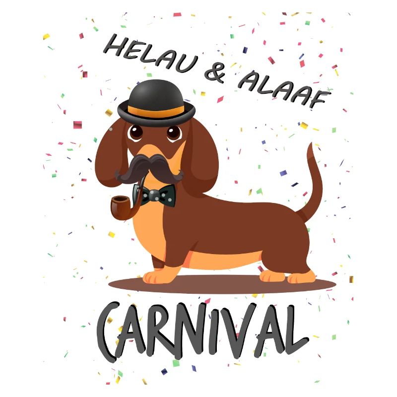 Teckel, Carnaval, Carnaval, Helau, Alaaf, Détective