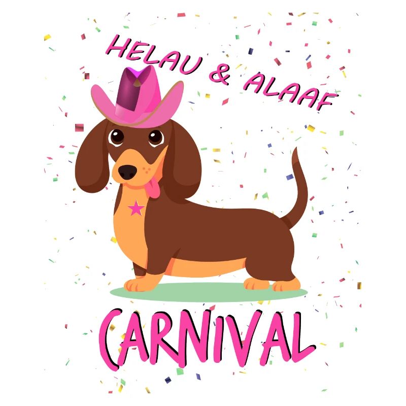 Teckel, Carnaval, Carnaval, Helau, Alaaf, Western
