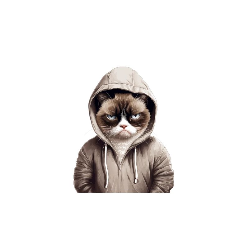 Langschläfer und Morgenmuffel grummelige Katze