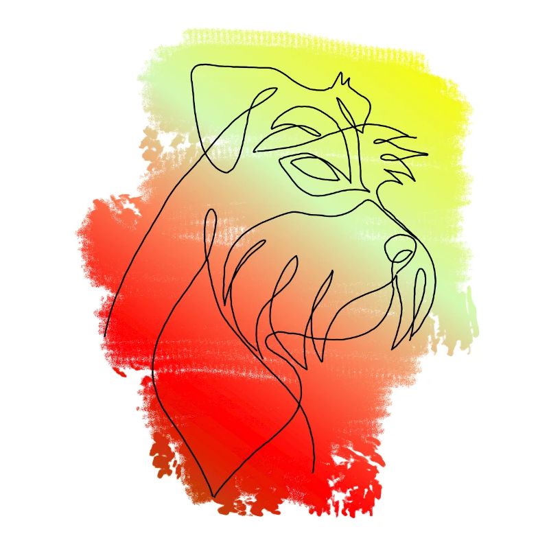 COULEUR SCHNAUZER ONE LINE