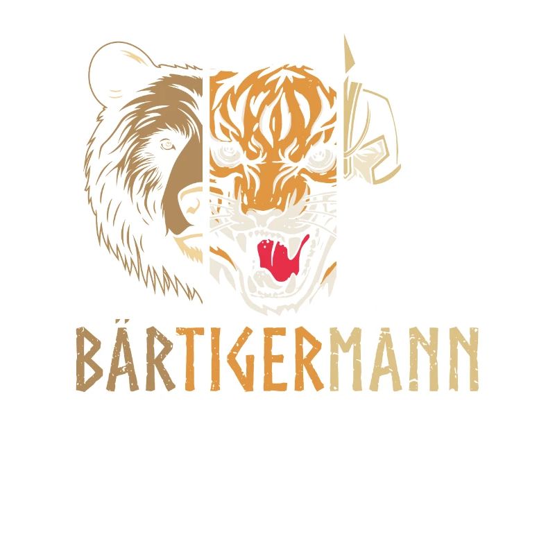 BeardTigerMan Funny Beard Holder Tee