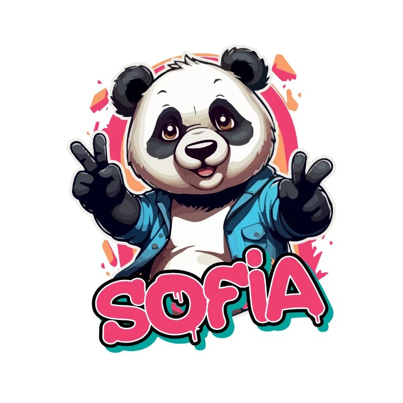 SOFIA - Beau nom de fille avec Cool Panda