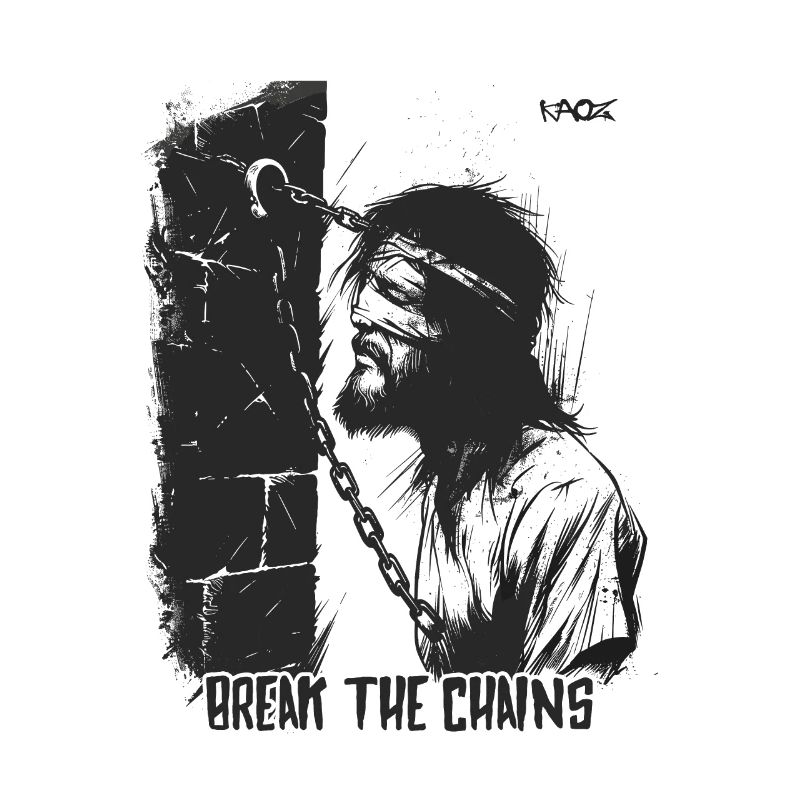 Suffering man, break the chains