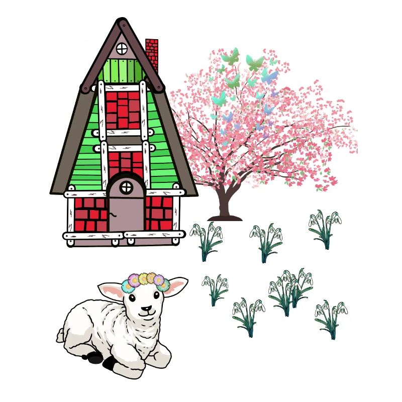 Happy Easter Lamb Schaff Easter Nature Spring