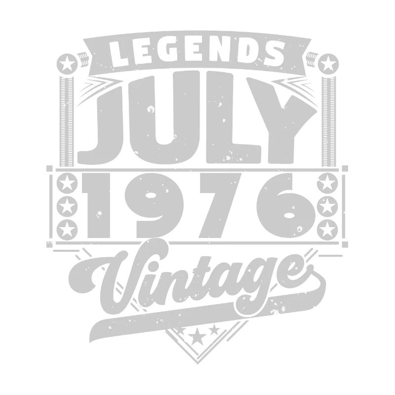 Vintage Geburtstagsgeschenk Juli 1976, Juli.