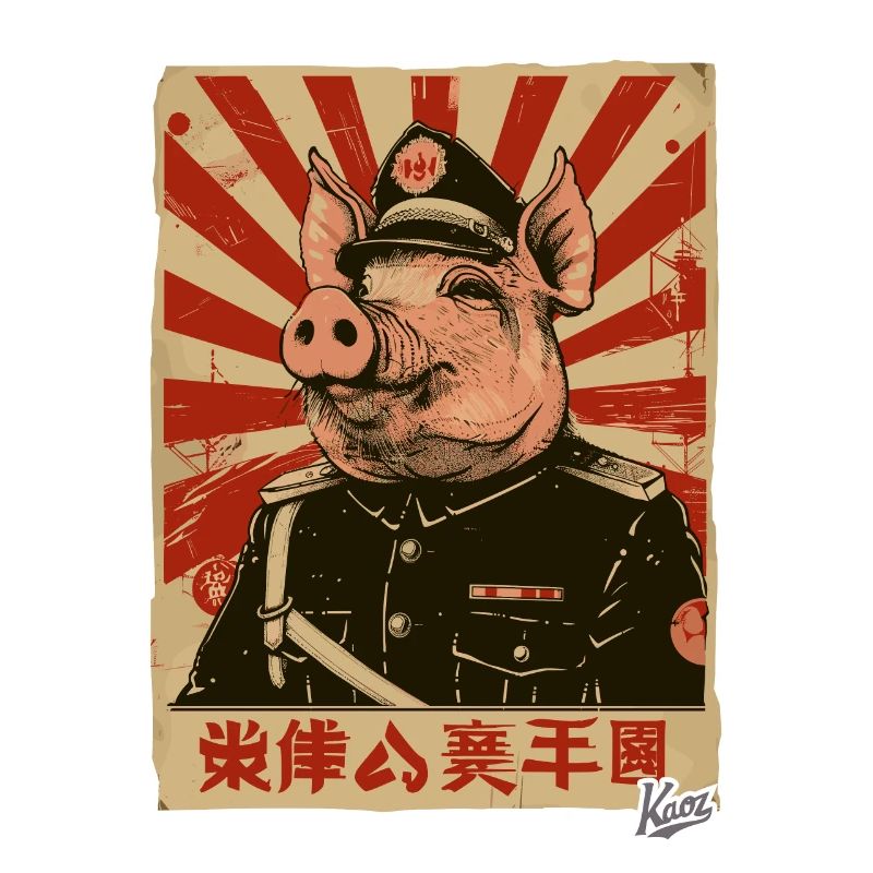 Cochon de style propagande